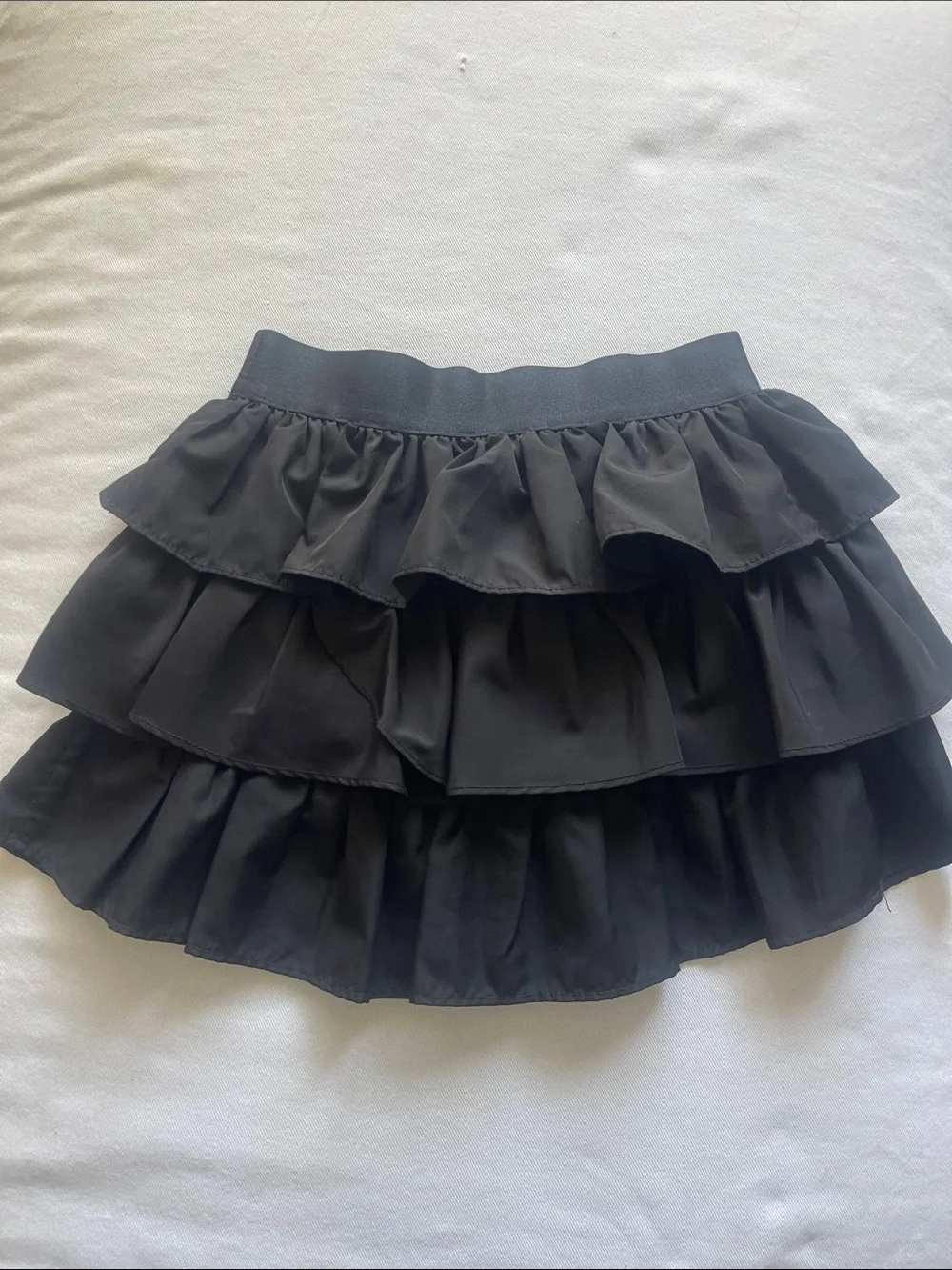 Ralph Lauren Girls Size 8 Navy Blue Navy Layered Ruffle Skirt
